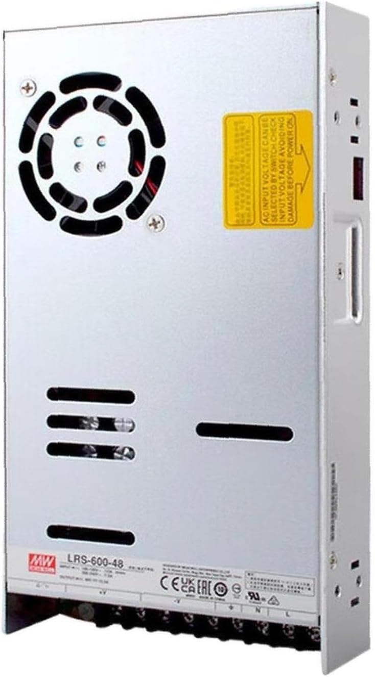 LRS-600N2-12 600W 12V 50A High Performance Metal Encased Power Supply with 200% Peak Power - Ideal for Industrial Automation