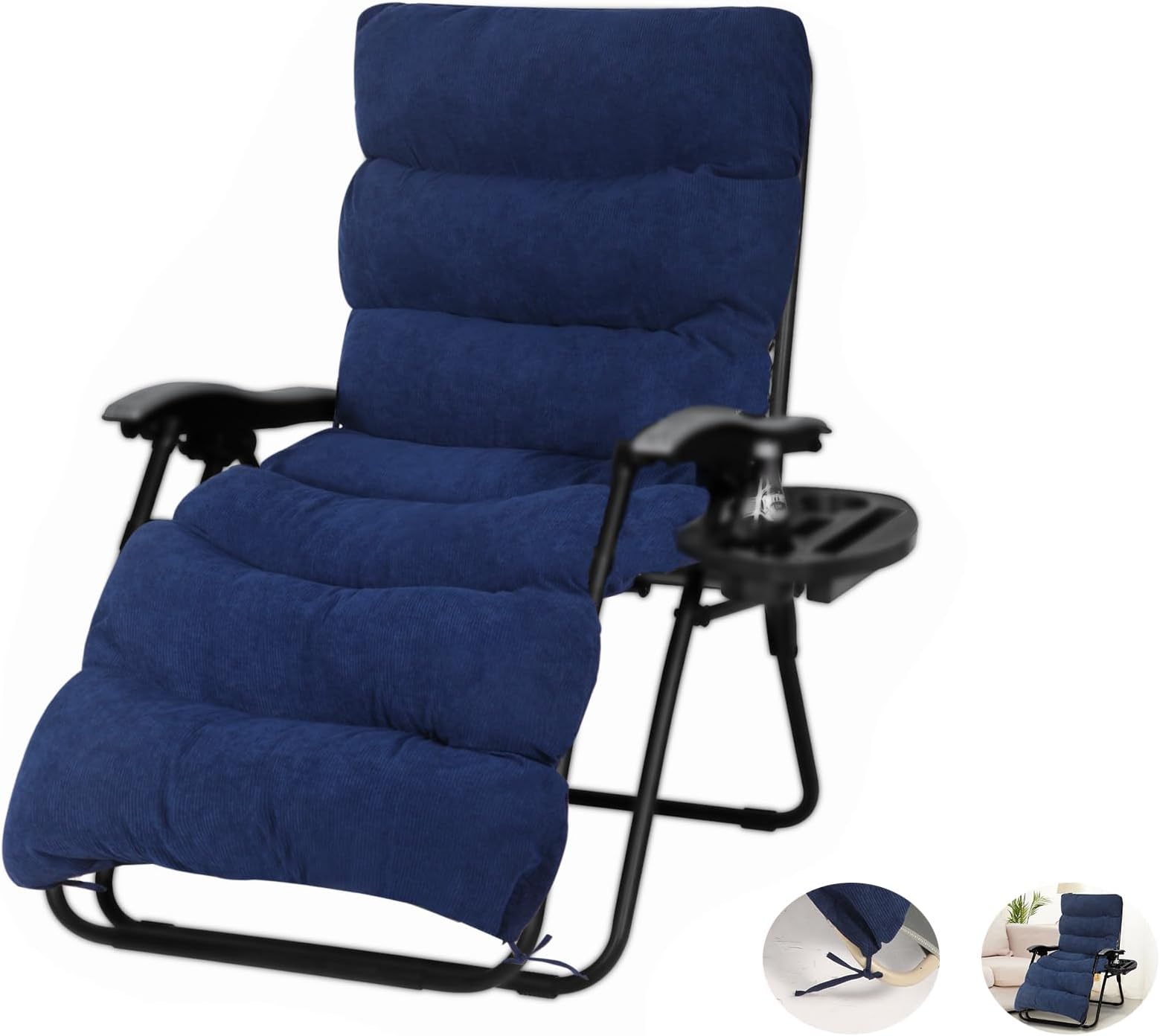 67 Inch Patio Lounge Chair Cushion, Indoor/Outdoor Floral