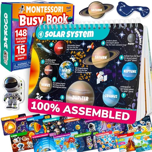Image of Montessori Busy Book for Kids Ages 4-8 - My Preschool Toddler Busy Book 3-5