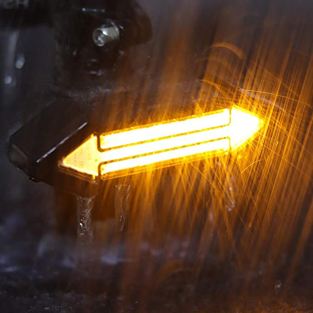 Feu arrière de vélo sans Fil à LED de 500 lumens avec télécommande, Clignotants et Fonction Frein intégrés. Rechargeable par USB.