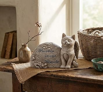Napco Small Cat Memorial Stone