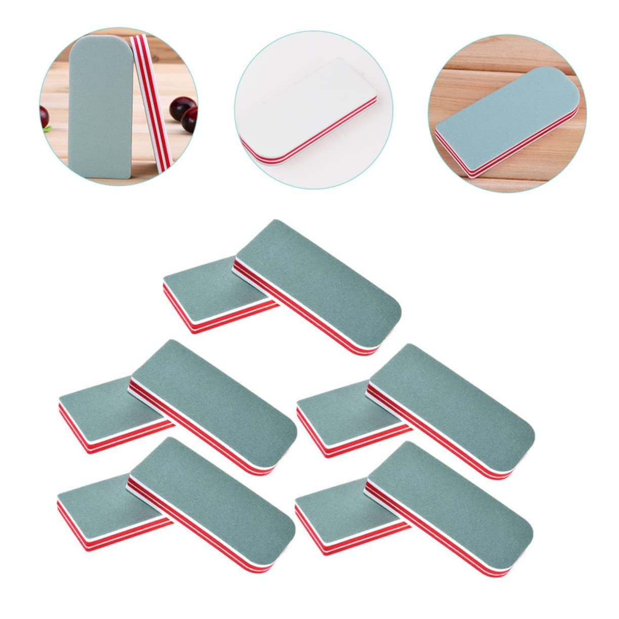 Healeved 40pezzi Limatura Per Unghie Per Manicure e Pedicure Limette Per Unghie Per Nail Rifinitura