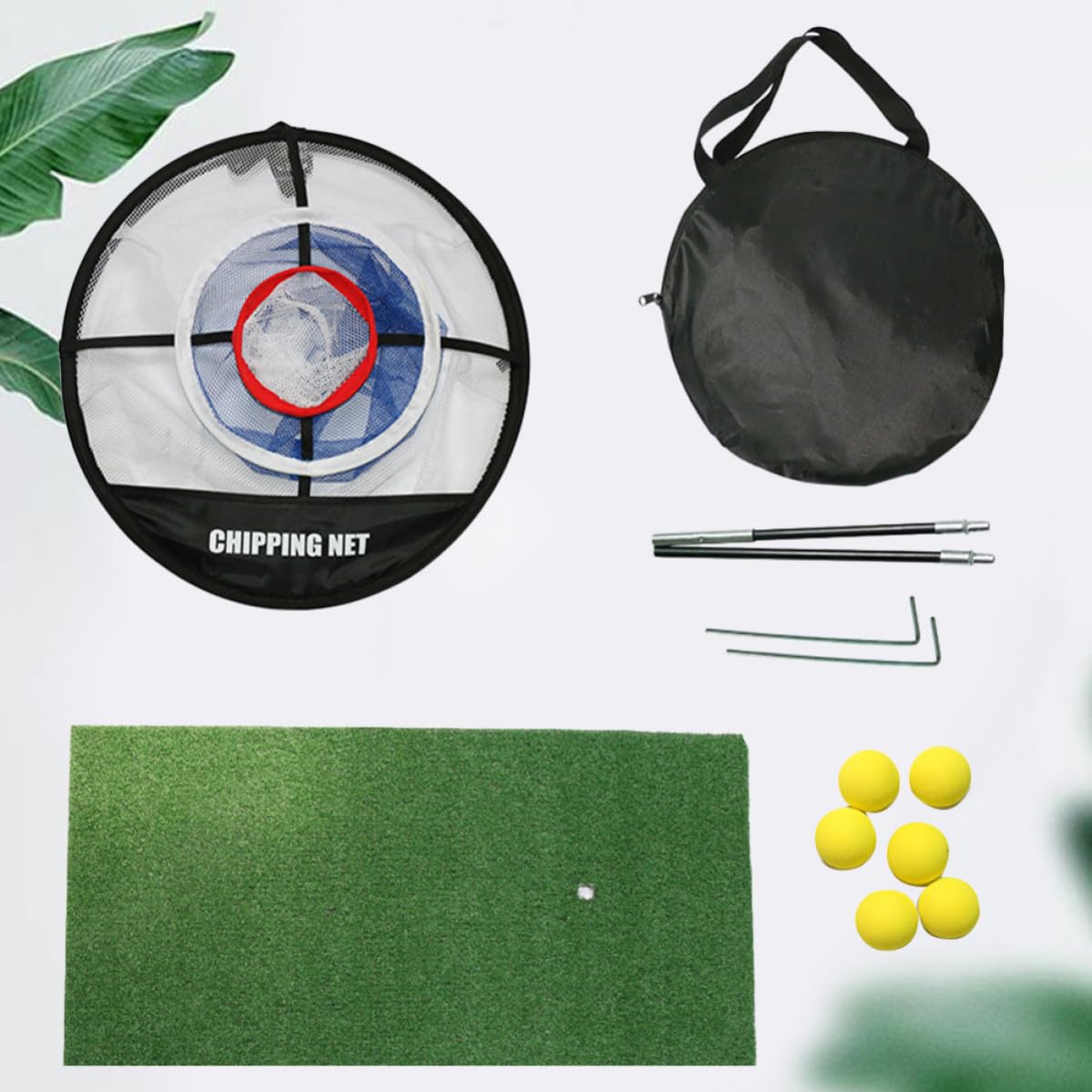 Red de Práctica de Corte de Golf Plegable y Portátil para Entrenamiento