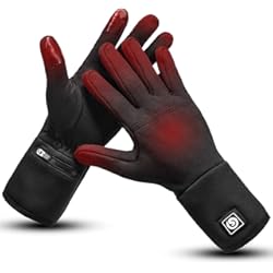 Guantes Para Puños Calefactables Guantes Calefactables para Hombre Mujer, Guantes Calefactables Moto Invierno Térmicos deBatería Recargable Calentador de Mano para Motto Esquí Pesca Senderismo Caza Ciclismo