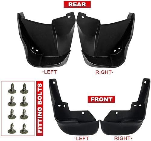 Compatible con Honda Civic 1996-2000 Coupe Sedan 4 unidades de protectores contra salpicaduras delanteros y traseros disponible en Yaxa Guatemala