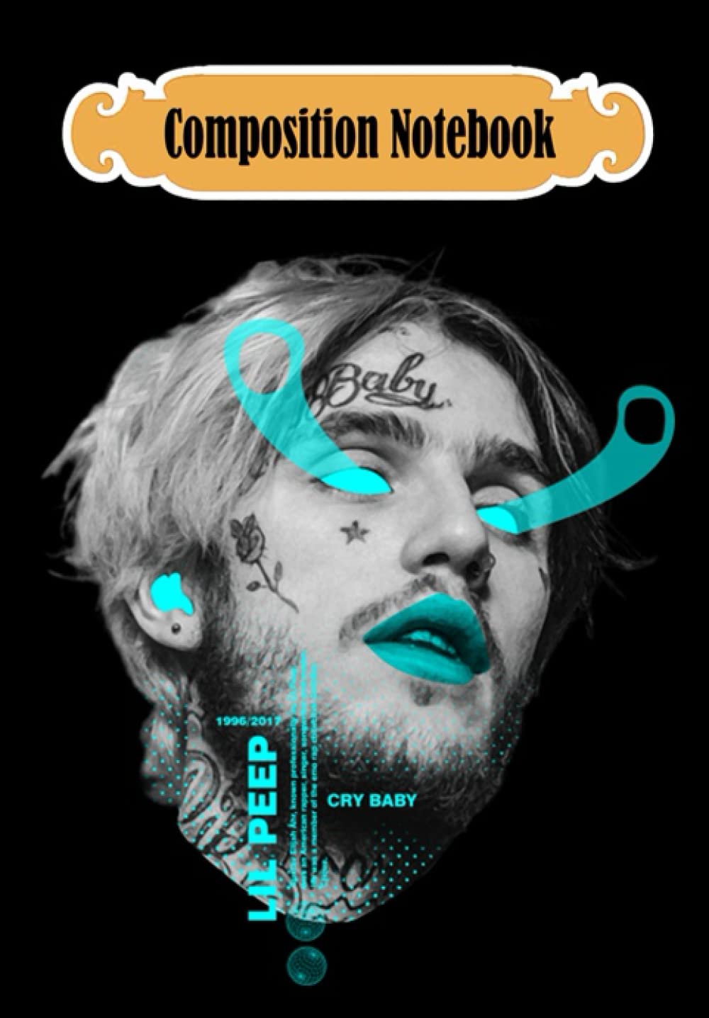 Composition Notebook: Lil Peep, Journal 6 x 9, 100 Page Blank Lined Paperback Journal/Notebook