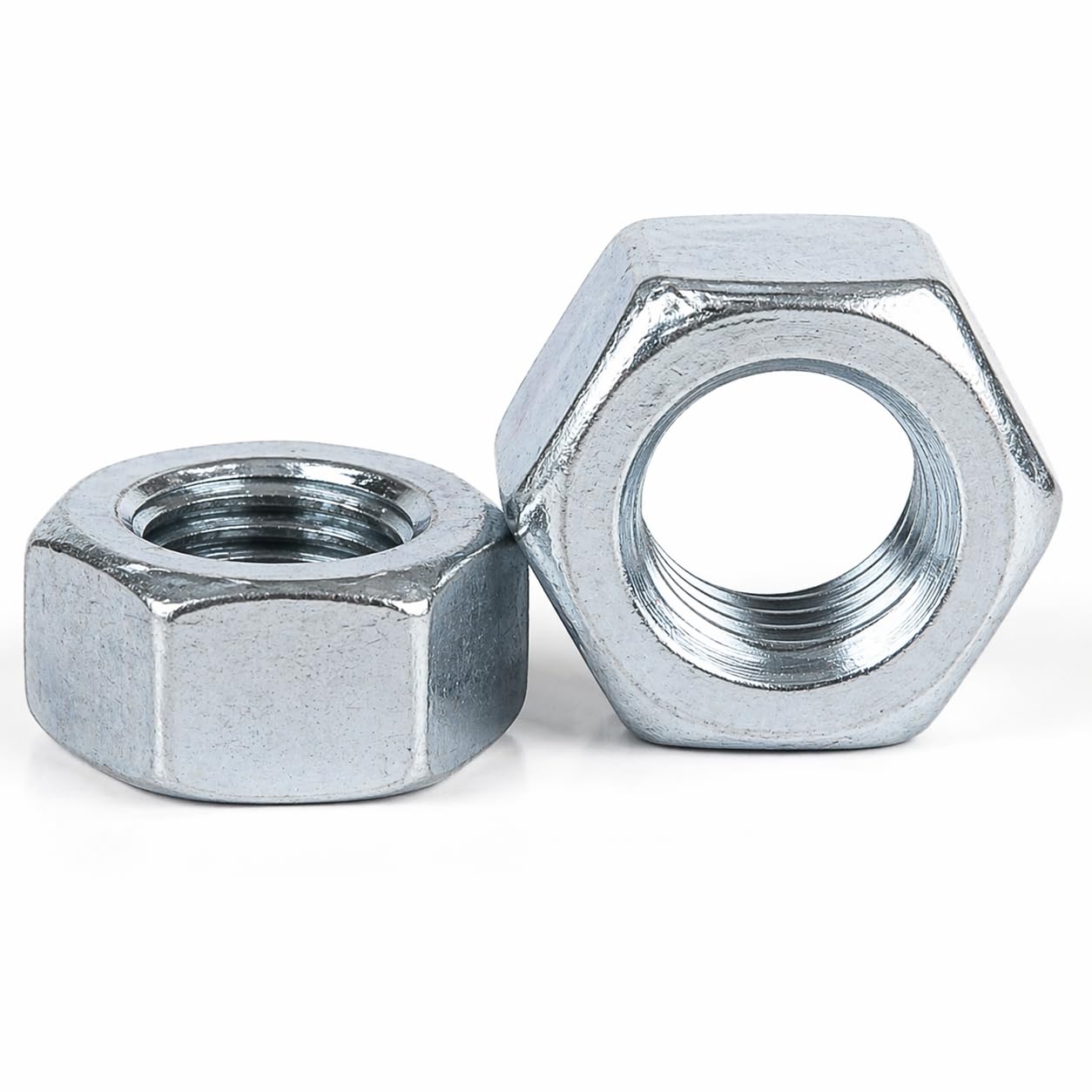 M3 (3mm) (Pack of 10) Hexagon Full Nuts Steel. cl 6 Zinc Plated DIN934 Metric Thread Nuts for Bolts and Screws - A01B M3_10
