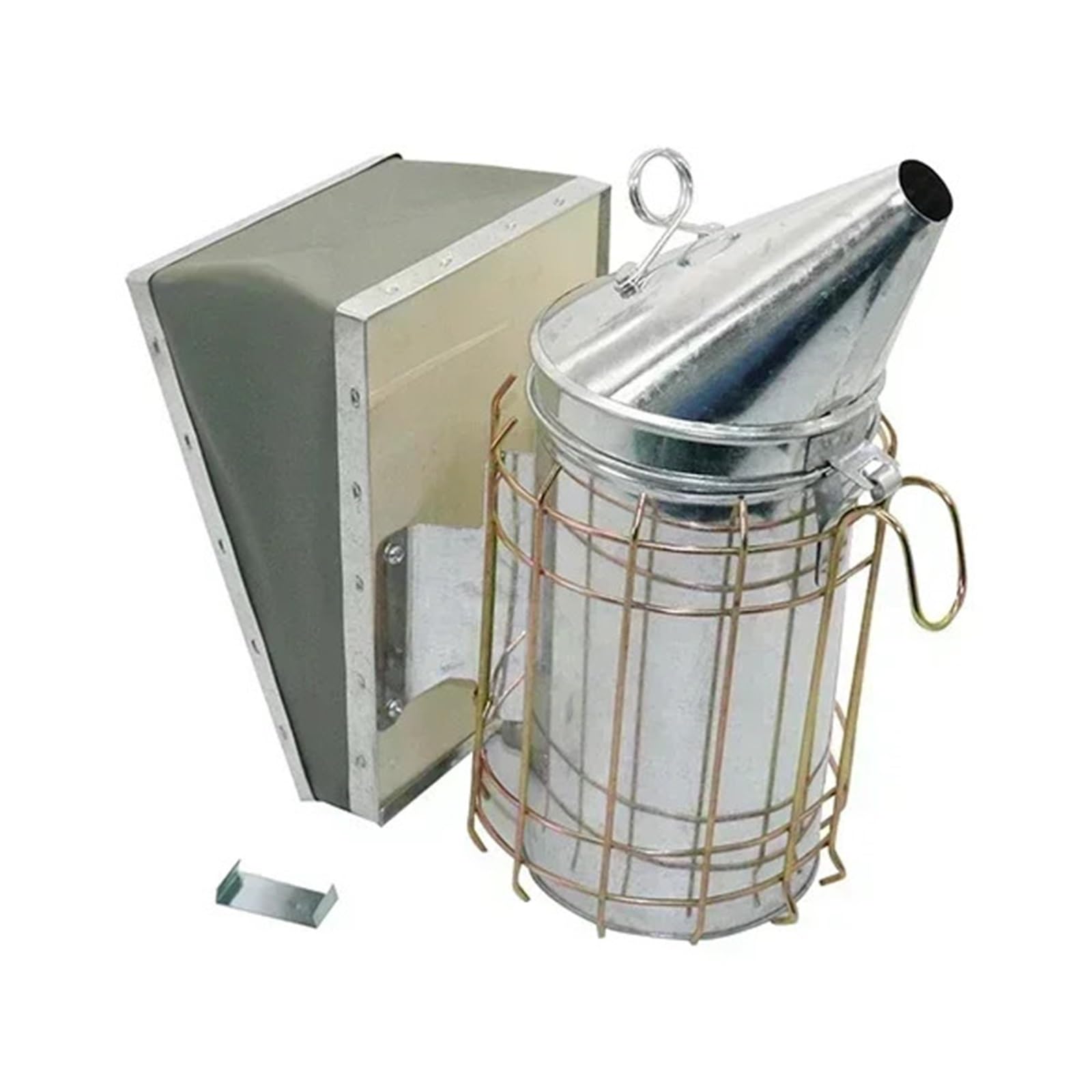 Dcdcd One Color Stainless Steel Smoke Sprayer Bee Smoker Apiculture Beekeeper Dedicated Smoked Bee Beekeeping Equipment 1 Pc