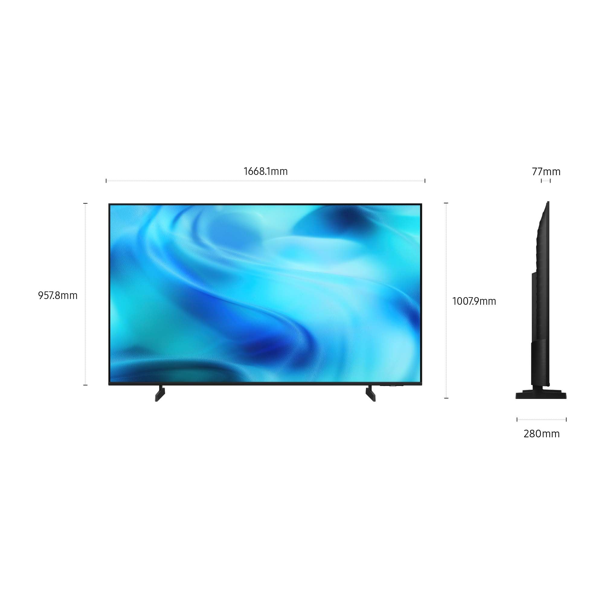 Samsung Smart TV CrystalUHD, UE75U7000HU | HDR10+, PurColor, Motion Xcelerator, Dynamic Sound Pack, Gaming Hub, Vision AI, PACCHETTO INTRATTENIMENTO