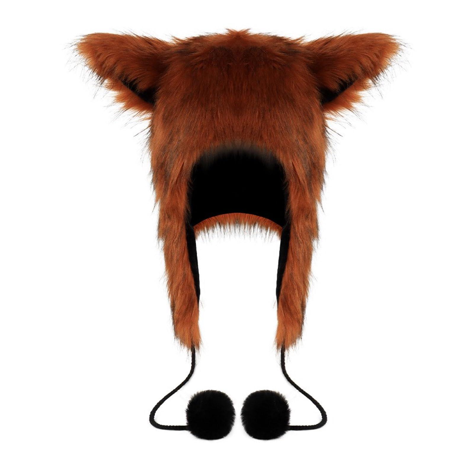 Ubxvamm Plush Cats Ears Hat Headwear Warm Furry Hat for Halloween Costume Cosplay Party Accessory Winter Windproof Hat