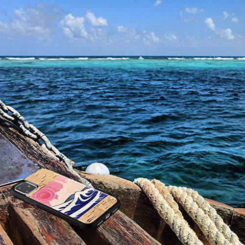 Reveal Cork Wood Cases Compatible With Iphone 11/11 Pro/11 Pro Max - Natural Eco-Friendly Designs Shop (Japanese Ocean, 11 Pro) #TOP6