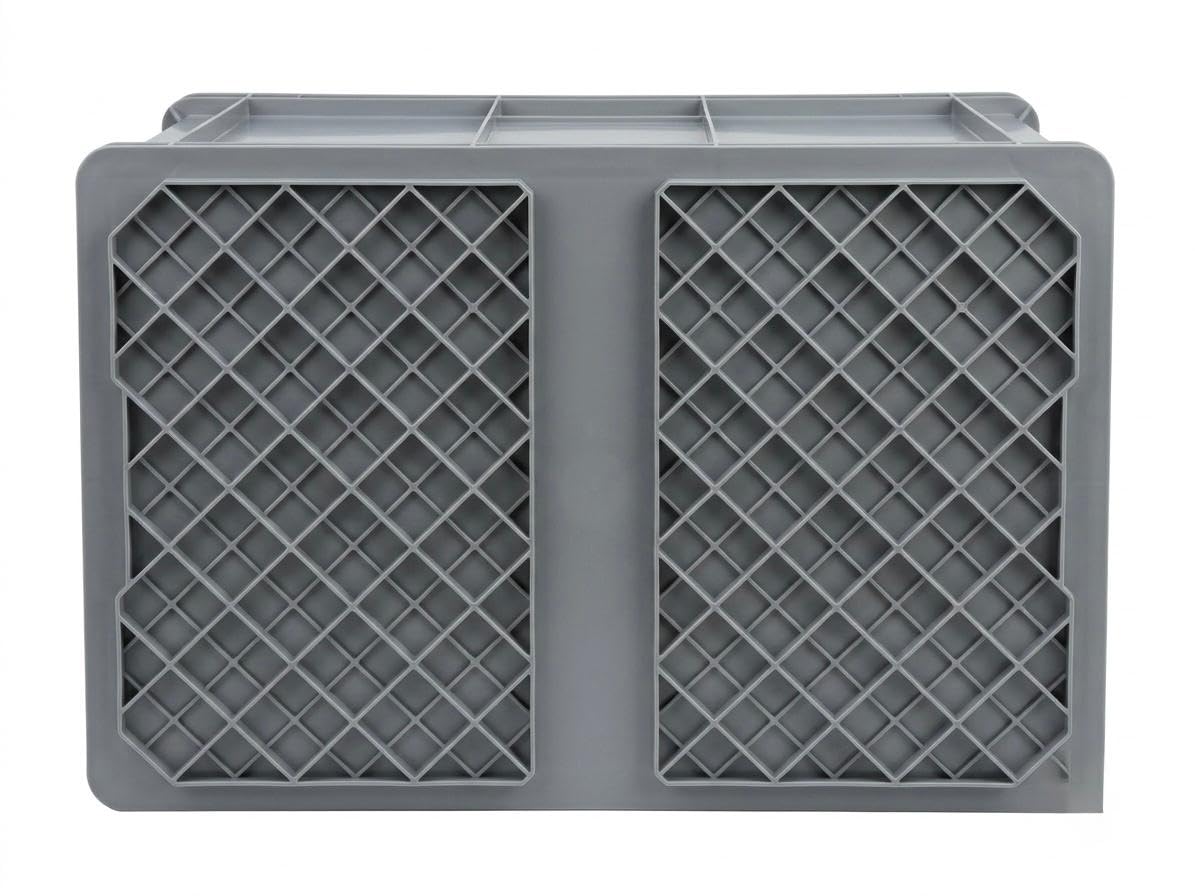 Terrario Rettangolare per Tartarughe, Anfibi, Rettili, 60x40x29 cm