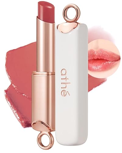 ATHÉ Auténtico bálsamo labial 11 labios bajos (teñido), ligero de desgaste y labios voluminosos sin adherencia, hidratante y nutritivo a base de