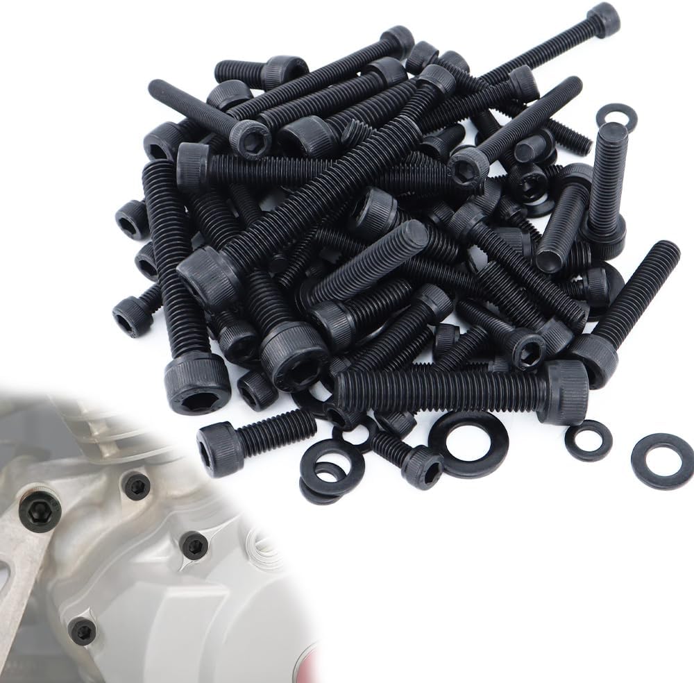 409 PCS ATV Complete Body Work Kit Set Fit for TRX400EX 2008-1999 TRX 400EX Kits, SUS304 Screw A-Arms Right & Left Case Cover Crankcase Exhaust Upper Sub-Frame Cylinder Head Cover Bolt