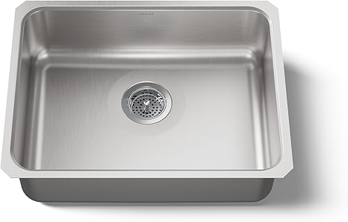 KOHLER K-3332-NA Fregadero de cocina cuadrado extra grande bajo encimera Undertone