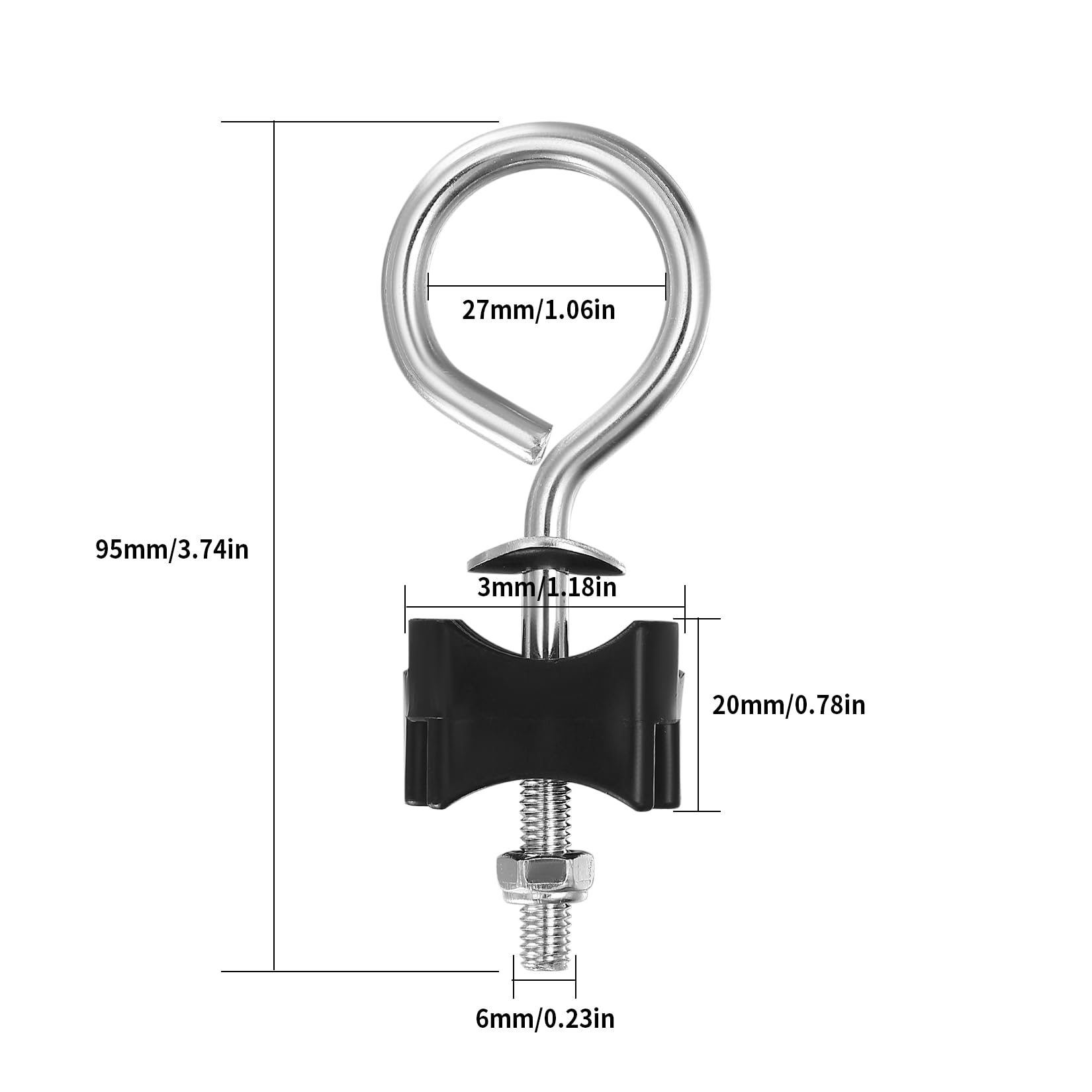 SHACHENH 12 pz. Kit di Viti per Trampolino, Ricambi per Trampolino, Viti per Trampolino, Accessori per Trampolino, Viti per Fissaggio Trampolino per Trampolini Grandi e Piccoli