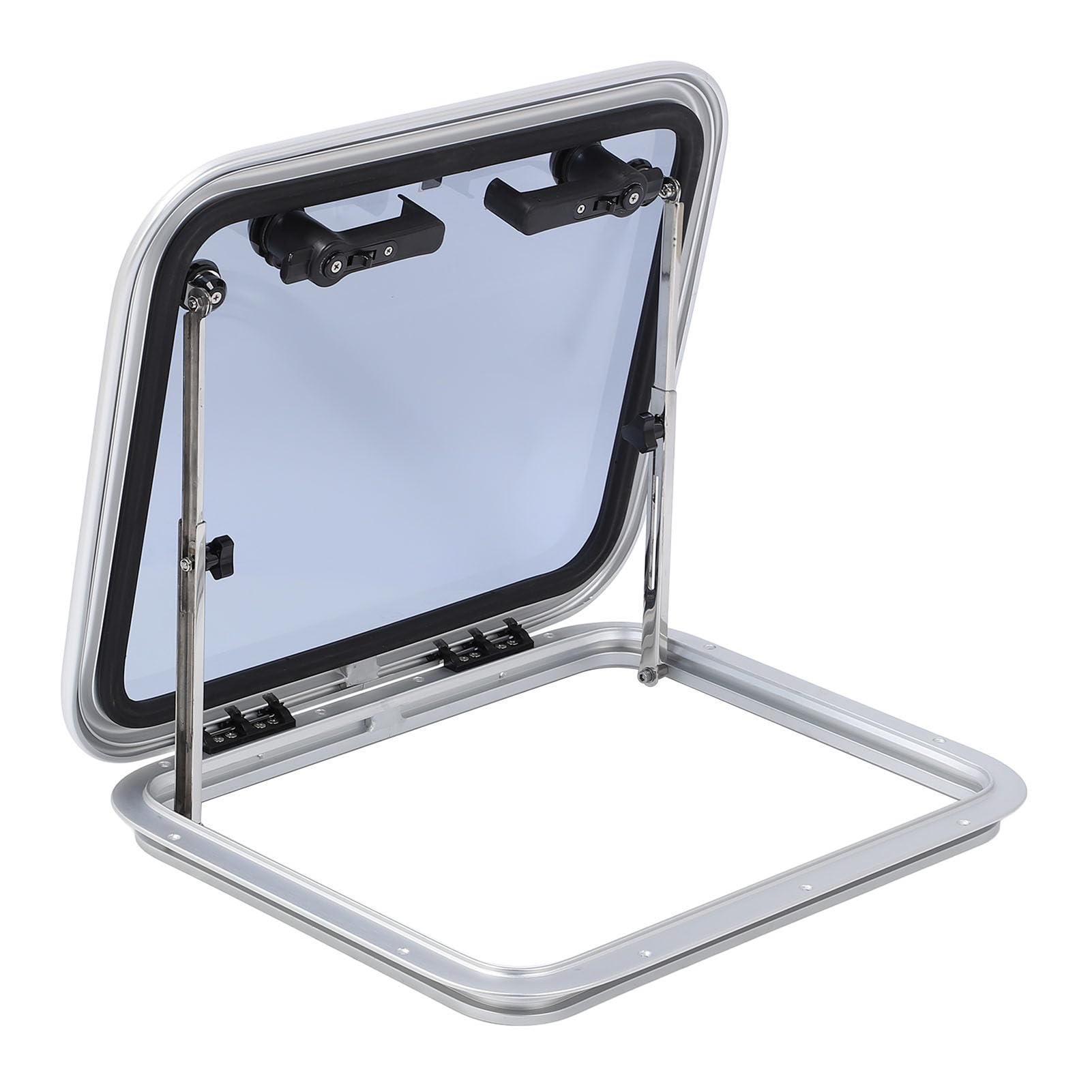 aqxreight Aluminiowy Okno Iluminatora Łodziowe Wysuwane Pokład Szare Szkło