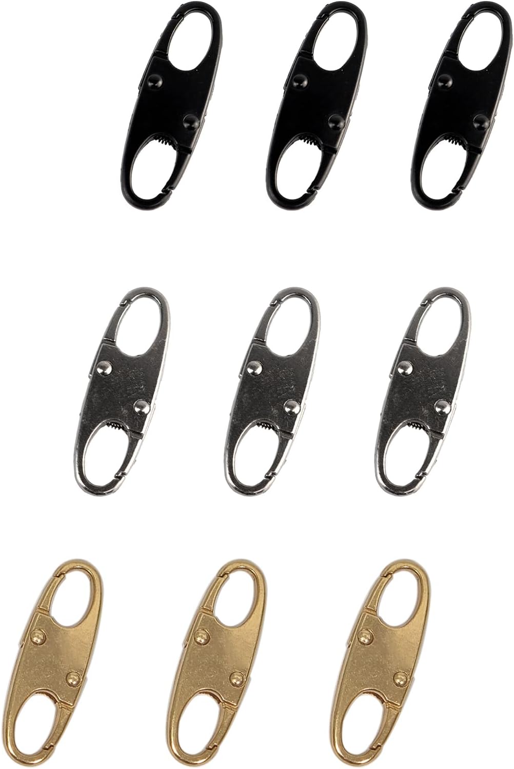 Amazon.com: 9Pcs Anti Theft Zipper Locks, Double Side Small Zipper ...