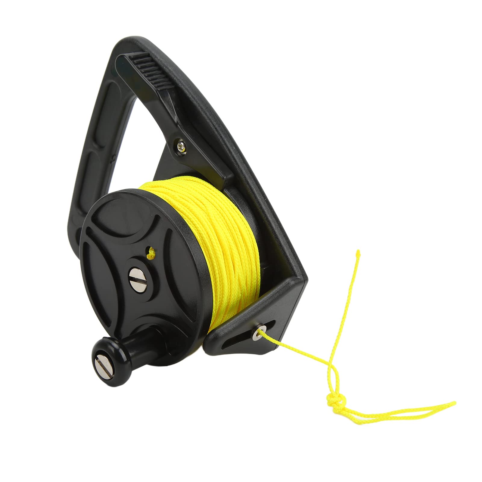 Bewinner Tragbare Tauchspule, 46 M / 150,9 Ft Scuba Dive Reel Kayak Anker mit Daumenstopper, für Unterwasser Taucher Wassersport
