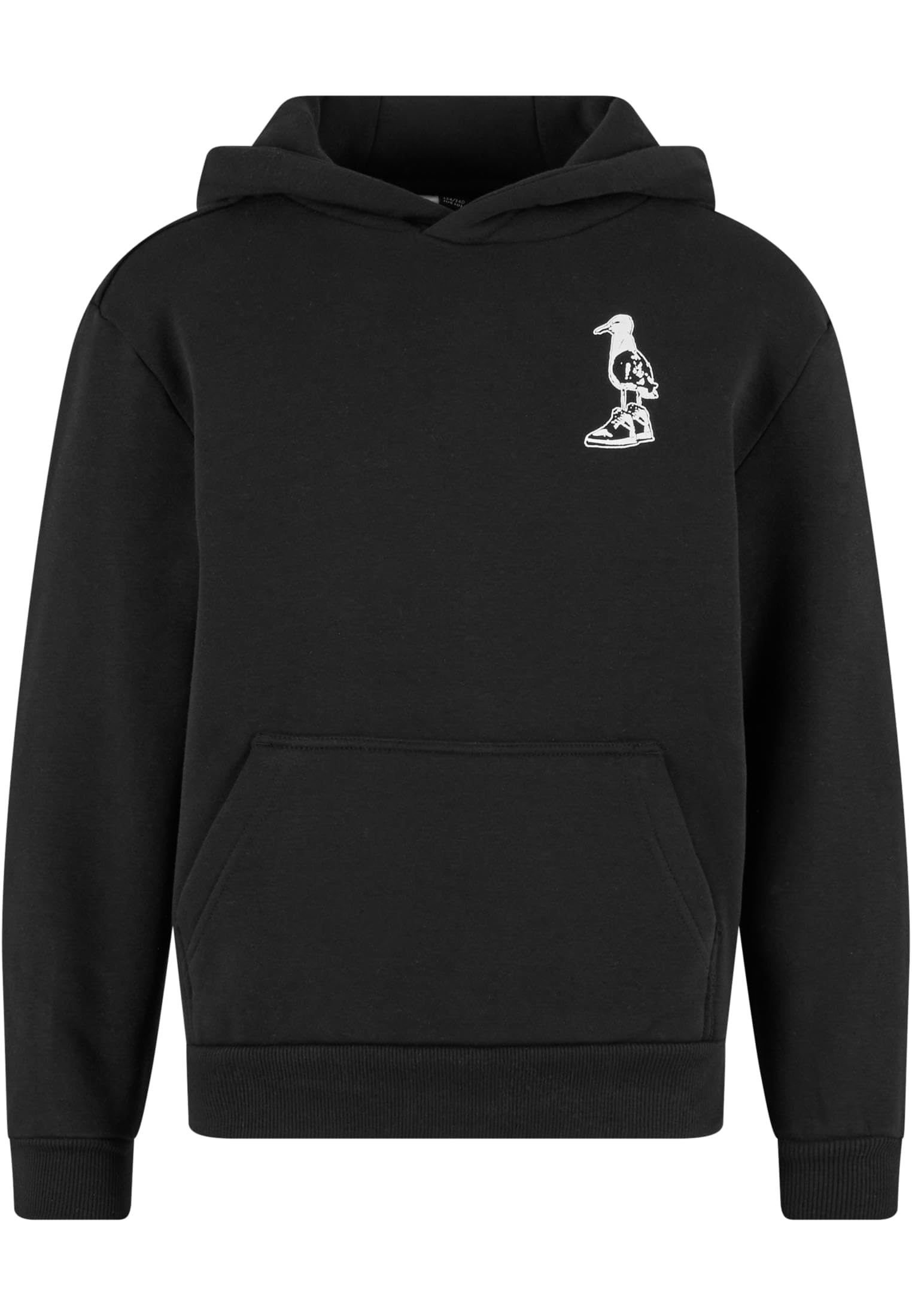 Mister Tee Dziecięca bluza z kapturem The Seagull Sneaker – czarna bluza z kapturem z mieszanki bawełny i poliestru z nadrukiem mewy i sneakersów, miękka, wygodna i łatwa w pielęgnacji