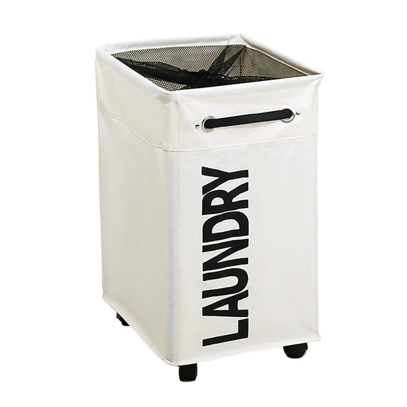laundry basket with wheels Rolling Foldable Laundry Basket Roller Dirty Clothes Storage Bag Yoga Household Classification Box