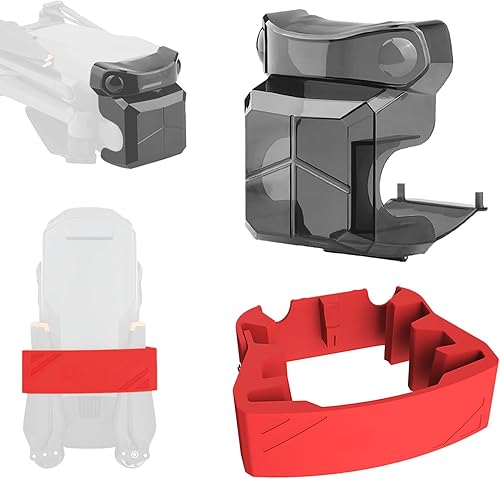 XINANEE Soporte de hélice y cubierta de cardán para DJI Mavic 3 Pro Drone Accesorios - Tapa de lente Protector de sensor Soporte de correa de