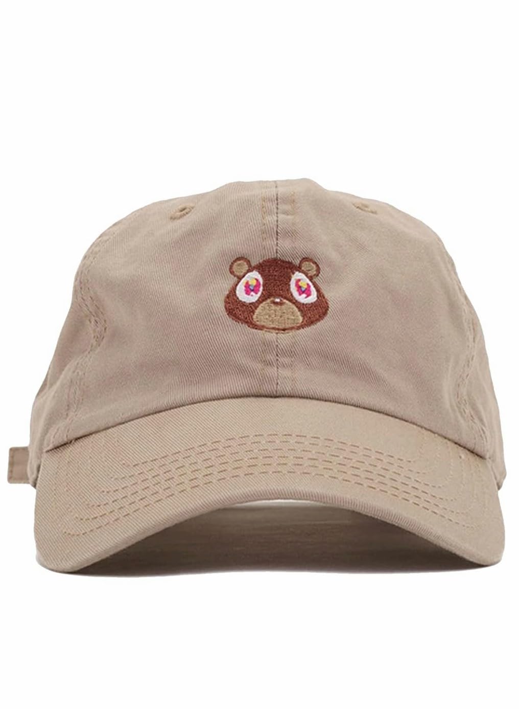 ExceforeCute Bear Embroidery Cotton Hat Hip-Hop Baseball Cap Adjustable for Unisex Hats