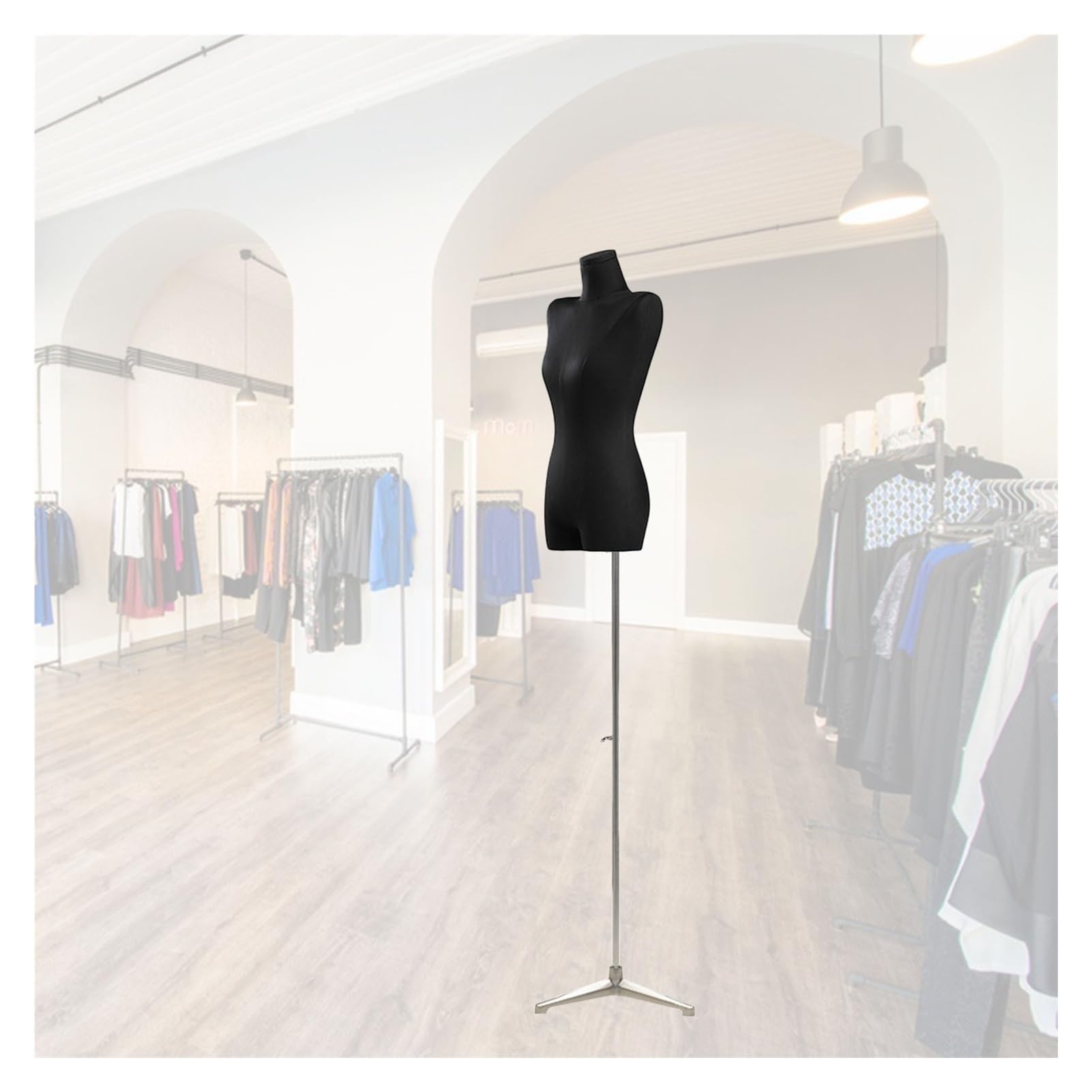 Mannequin buste de couture stable pour corriger le tombé des vêtements sans basculer