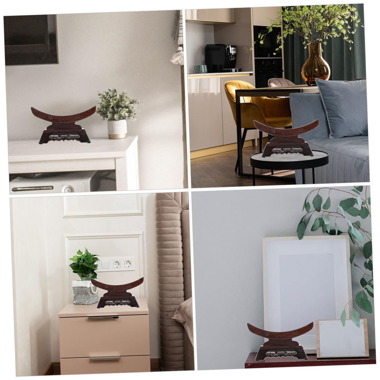 NOLITOY Support Décoratif Simple et Élégant pour Couteaux de Collection Atmosphère Artistique Unique en Bois Précieux , Porte- pour Rangement Domestique