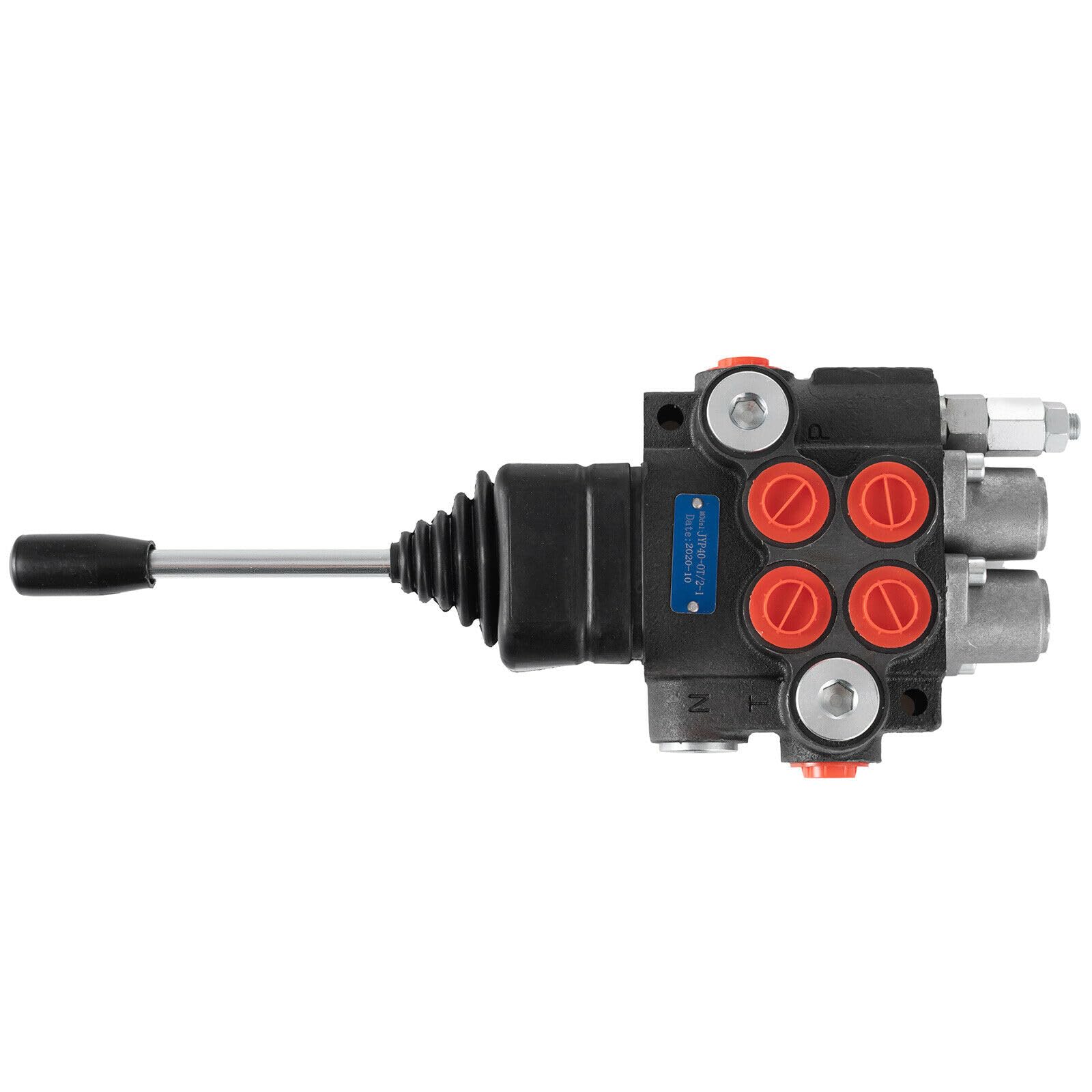Valve de Contrôle Directionnelle Hydraulique Valve de commande directionnelle hydraulique à 2 bobines, cylindre à Double effet, distributeur de moteur de bobine, chargeur de tracteur actionné par mono