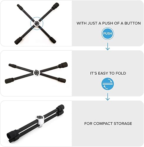 Miniatura 6 de RockTrix 14" 4-Way Adjustable Sliding Cross Wrench - Fits Most Common Lug Nut Sizes (17mm, 1116", 19mm, 34", 21mm, 1316") - Collapses for Compact