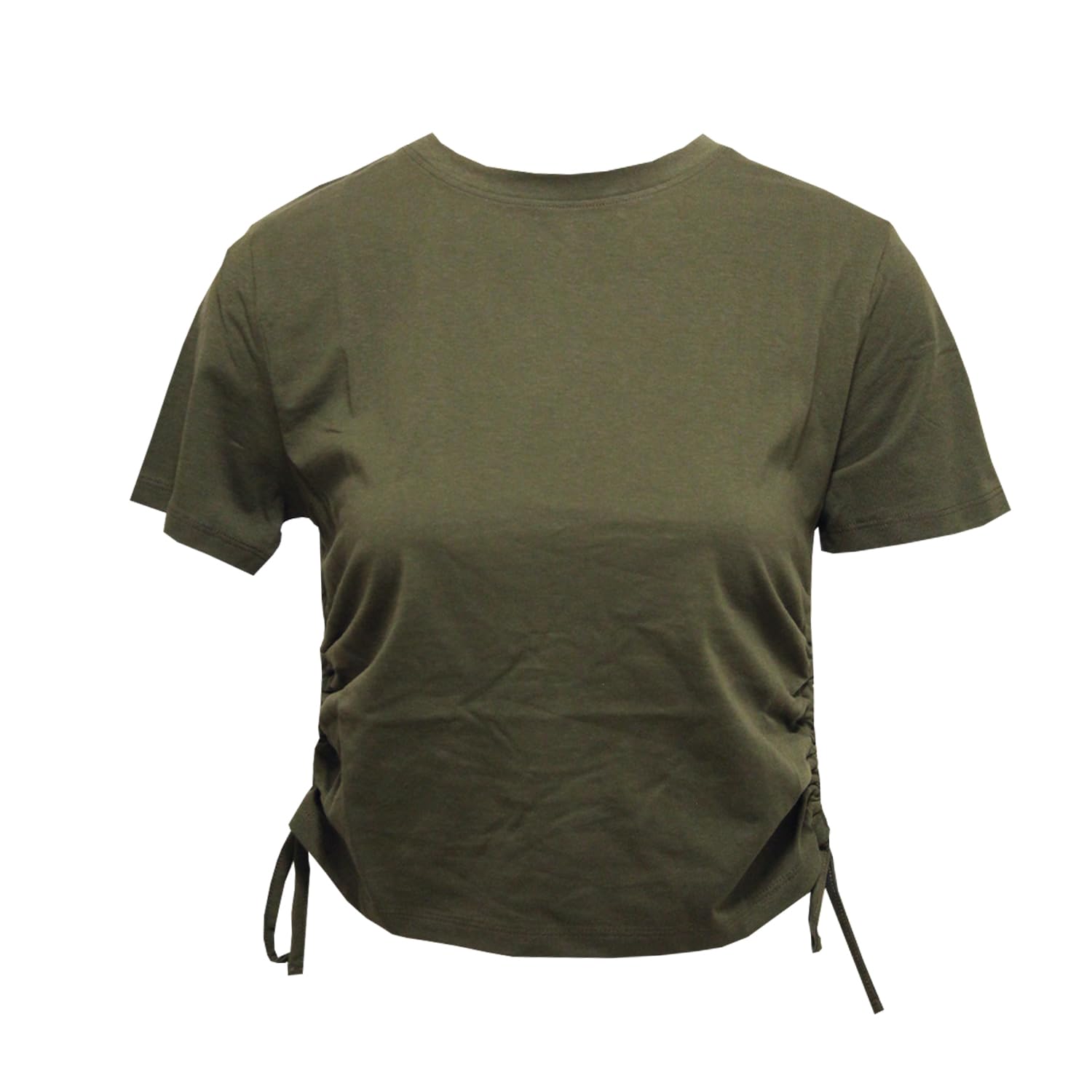 Tri Dri Womens/Ladies Ruched Crop Top (M) (Olive)