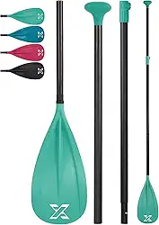 ZLX Remo Para Prancha De Stand-Up Paddle, 3 Ou 4 Peças Ajustáveis, Flutuante Destacável Caiaque, Leve Com Lâmina Fibra Durável Premium, Surfe E Diversão Em Esportes Aquáticos