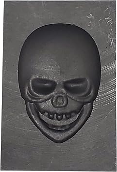 Skull Head Graphite Casting Ingot Mold Metal Refining Scrap Gold Silver Skull Head Graphite Mold