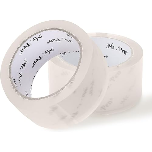Mr. Pen- Packing Tape, 2Pack, 2in Wide, 60 Yards, 1.9mil, No Smell, Shipping Tape, Packaging Tape Rolls, Clear Box Tape, Mailing/Moving Tape, Packing Tape Refill