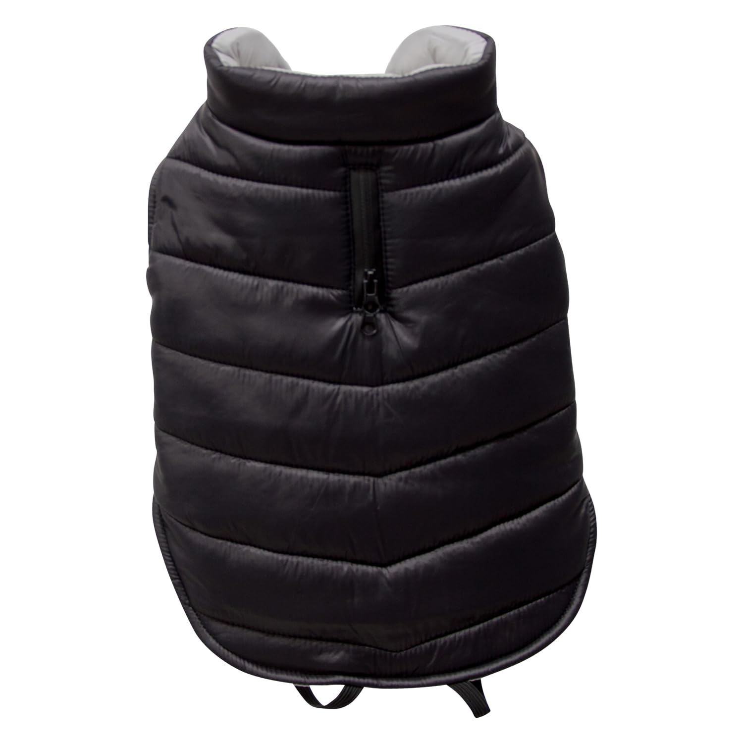 JACK AND VANILLA, Stylish Dog Coat, Modern Fit, Weatherproof, Washable, for Small Breeds Reflective Details, XS, Black