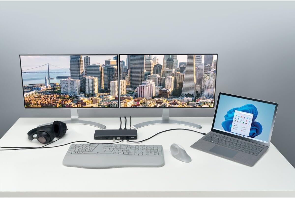 Kensington, 2-Port Thunderbolt 100W Dock, K34110EU (includes 1 year technical support)