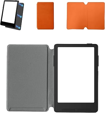 for Xteink X3 Case 3.7 Inch,Magnetic Detachable Fold Cover with Smart Sleep Wake,Four Corner Airbag Shockproof,Heat Dissipation,Adjustable Viewing Angles,Orange