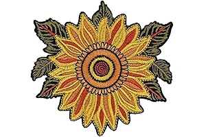 Sunflower Applique Embroidered Patch - Brighten Up Your Wardrobe with Sunny Charm