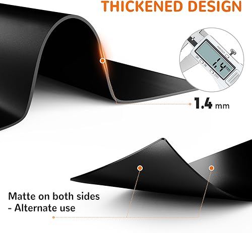 Miniatura 4 de Warome Tapete resistente al calor, tapete de silicona de 47 x 23 pulgadas, tapetes de silicona extra grandes para encimera de cocina, protector de