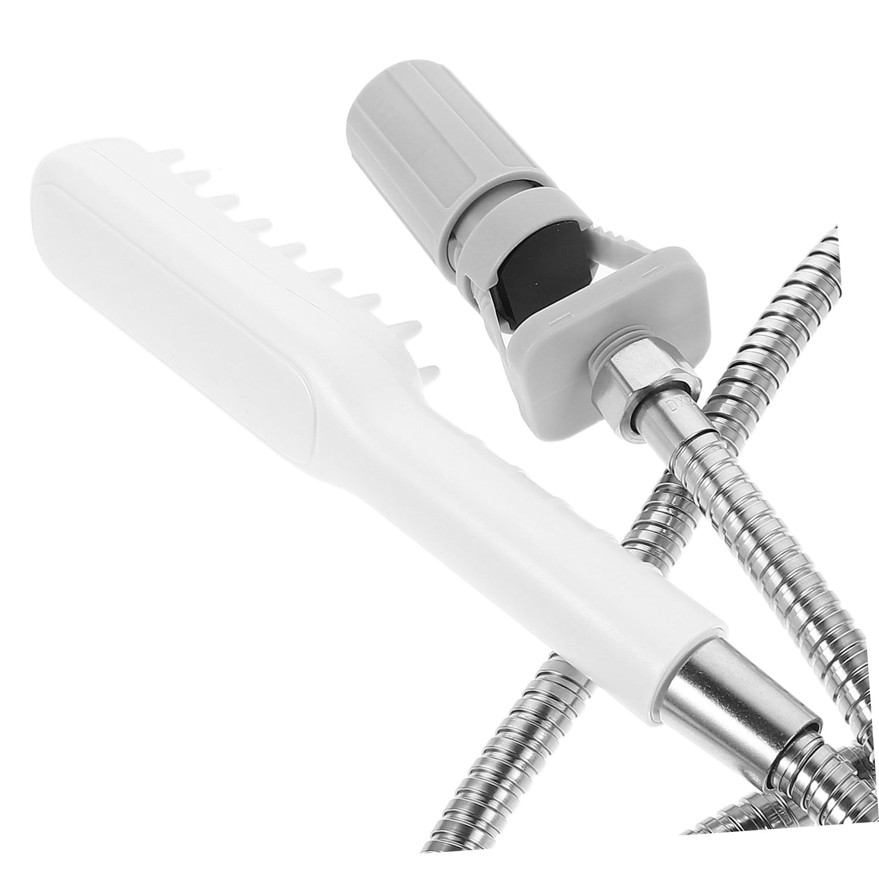 ibasenice Pompe de Douche pour Chien avec Brosse de Bain et Flexible de Douche pour Animaux de Compagnie Douchette de Toilettage pour Chien