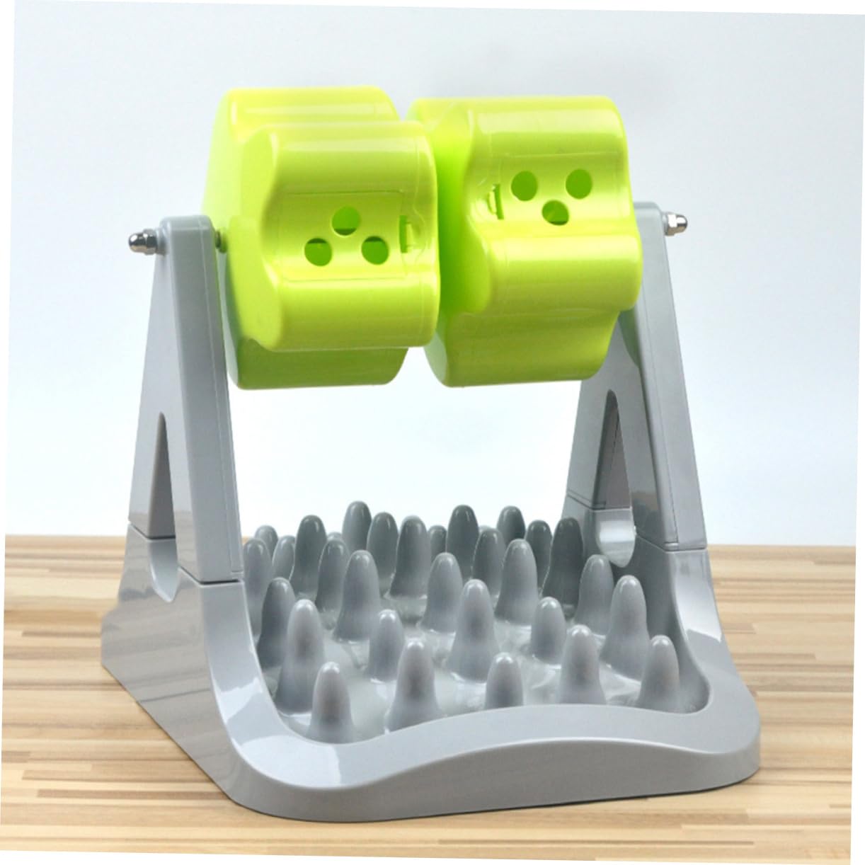 Happyyami Juguete con Fugas De Rodillos Comederos para Perros Comida De Gato Juguete Alimentador Lento para Gatos Alimentador Automático De Comida para Perros Alimento Abs El
