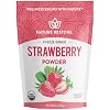 Nature Restore USDA Certified Organic Freeze Dried Strawberry Powder, 10 Ounces, Non GMO, Gluten Free, Vegan
