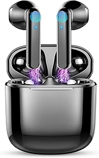 Wireless Earbuds, Bluetooth 5.3 Headphones with 4 ENC Mics, 2023 Bluetooth Earbuds Deep Bass Wireless Earphones in Ear Noise Cancelling Wireless Headphons IP7 Waterproof Ear Buds for iOS Android USB-C