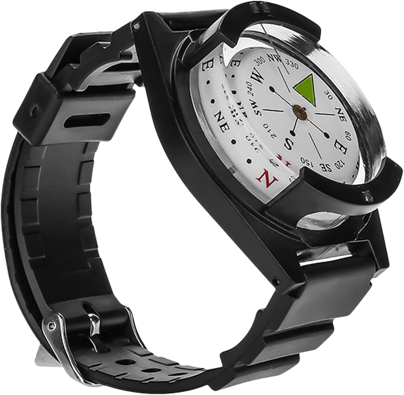Outdoor Compass Watch,Lightweight ABS Rubber Band with Liquid Damping for Smooth Navigation,Wrist Compass,Waterproof and Durable Design for Camping,Hiking,Cycling,Backpacking,Fish