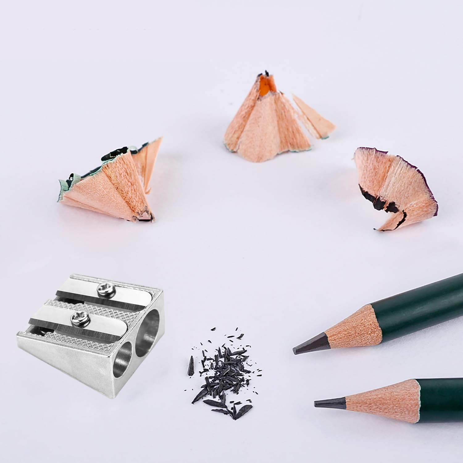 2 Porte Mines Avec Taille-Crayon, Crayons De Charpentier Mécaniques Avec 24 Recharges, Marqueur