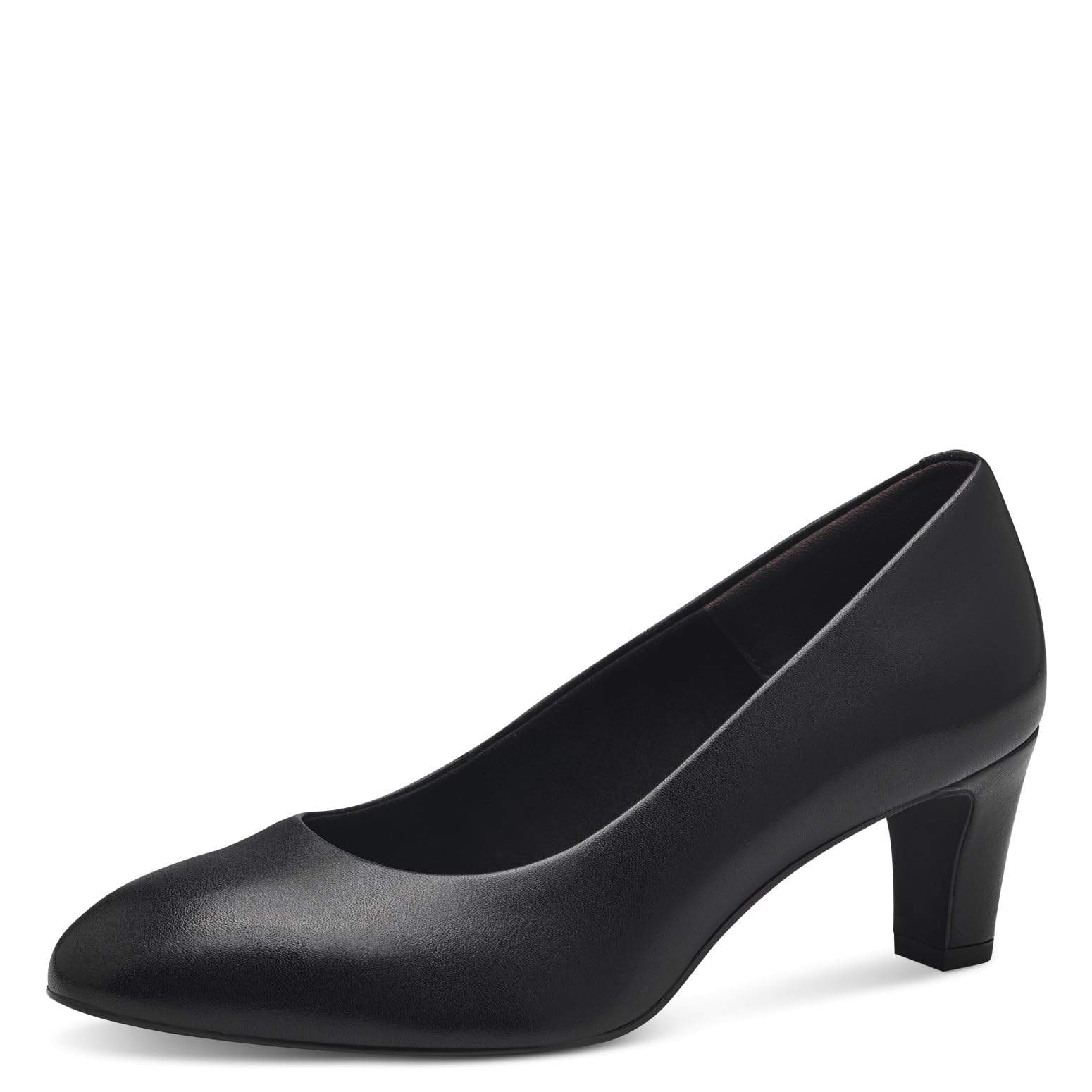 Tamaris Women's leather pumps with block heel black 7.5 UK