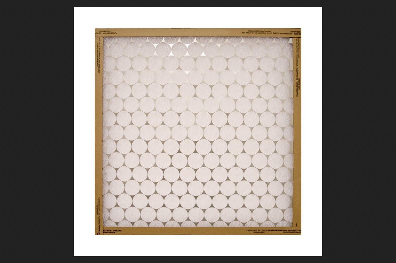 16x25x1, Ez Flow Heavy Duty Flat Panel Spun Fiberglass Merv 5,Pk12 Replacement Furnace Filters