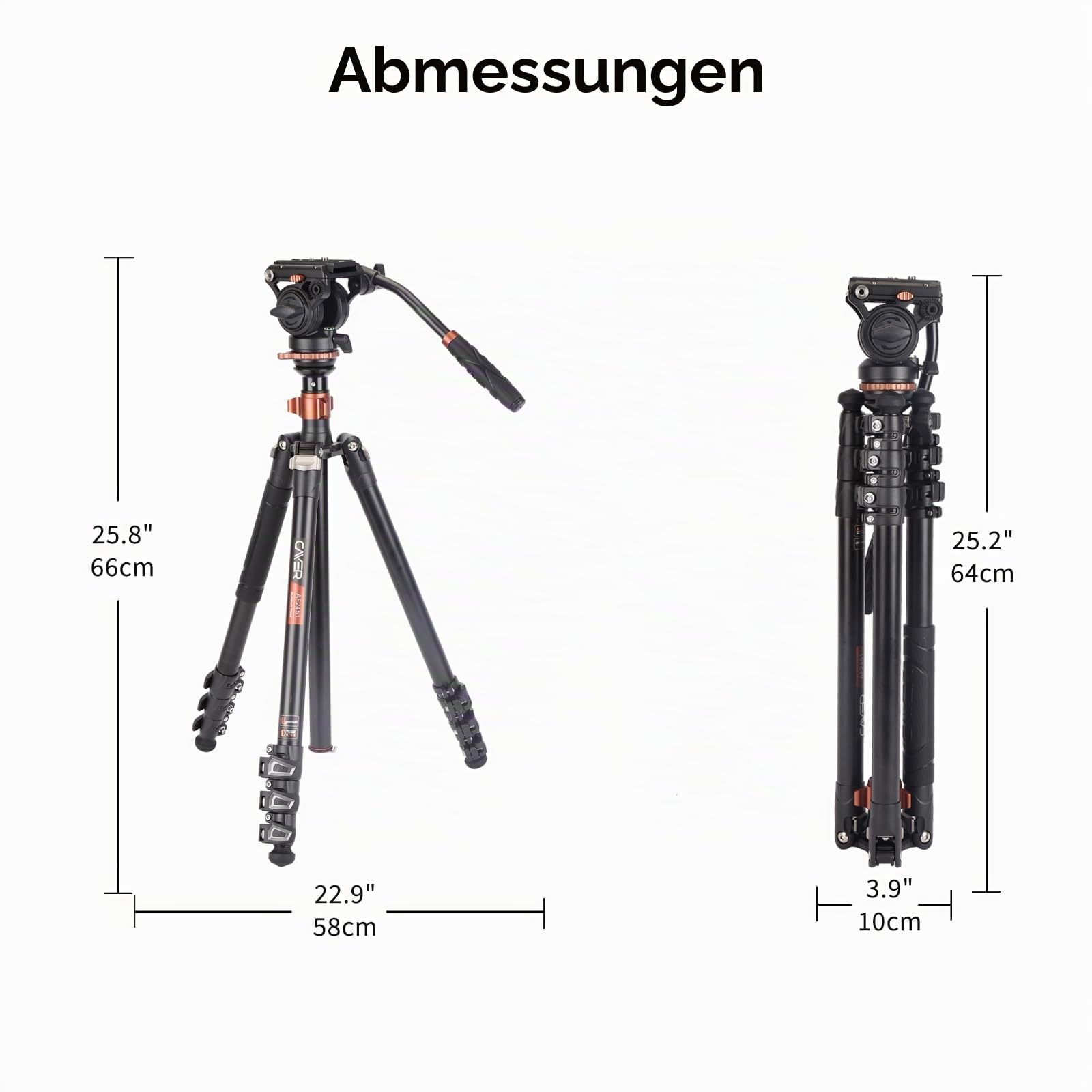 Cayer Professionelles Video Stativ Einbeinstativ Kit – Bild 8