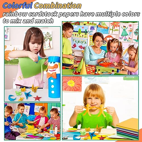 Image of Oleitodh Colored Cardstock Bulk 300 sheets, 8.5 inch x 11 inch Cardstock Paper 30 Assorted Colors Construction Paper,180 GSM Card Stock Scrapbooking Supplies for Diy Crafts Cricut Card Making